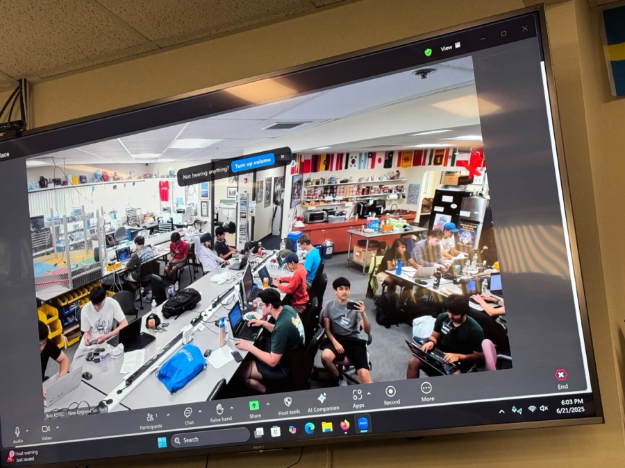 Hack Clubbers building together at a sci-tech space