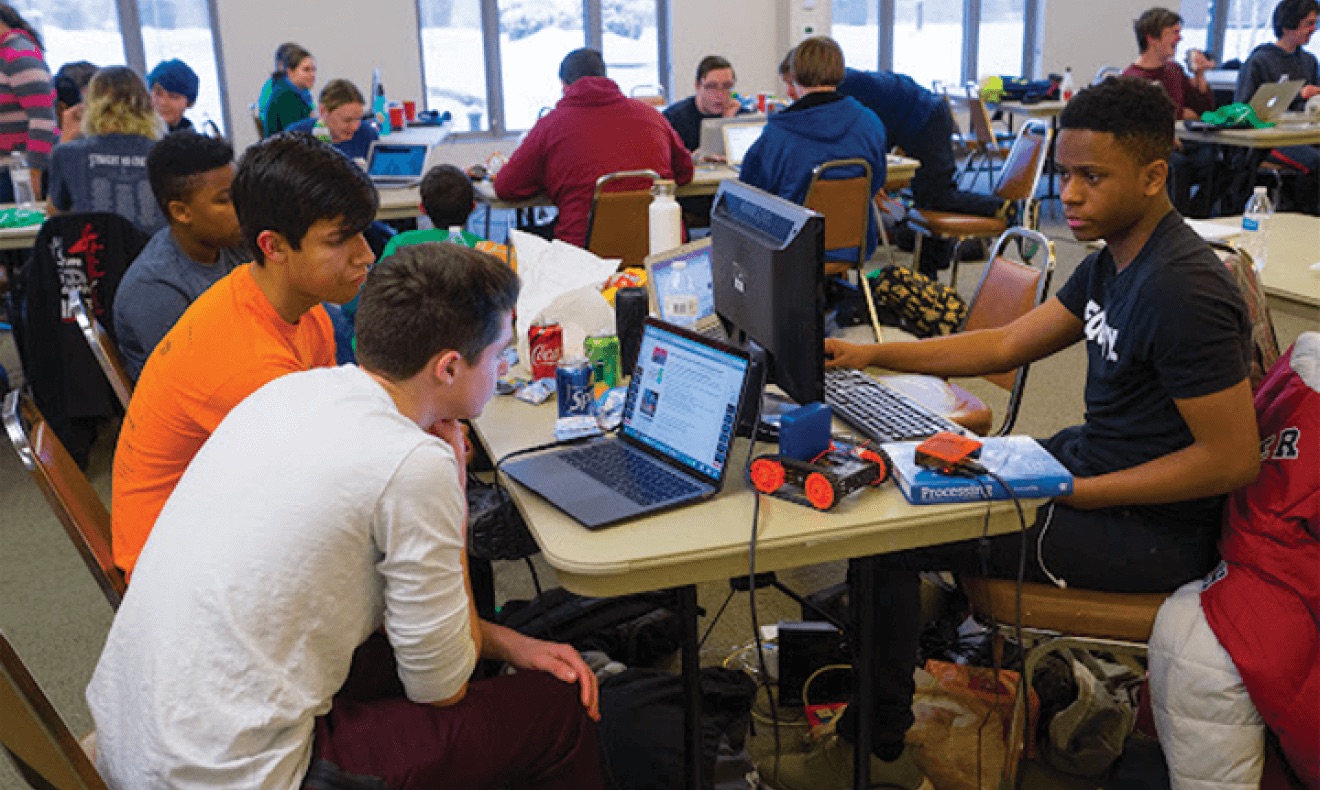 Hack Clubbers running a workshop